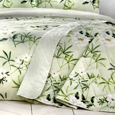 Dreams n Drapes Florence Green Quilted Bedspread
